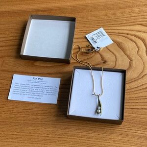 Michael Michaud Designs | Pea Pod Necklace with 2 Pearls